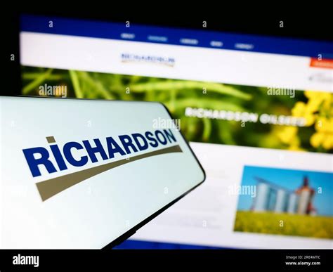 Smartphone With Logo Of Canadian Company Richardson International