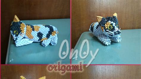 3d Origami Cat Tutorial Part 2 Youtube