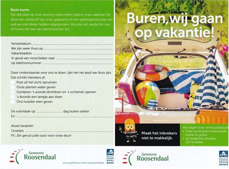 Buren Wij Gaan Op Vakantie Het Dorp Moerstraten