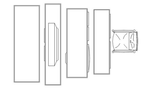 TV Unit And Console Unit Design 2d Cad Block In AutoCAD Dwg File