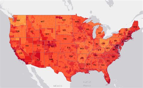 Cost Of Living United States Map United States Map States District