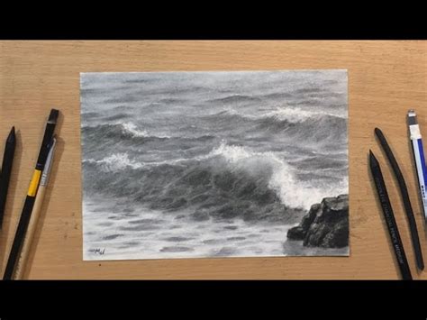how to draw realistic ocean