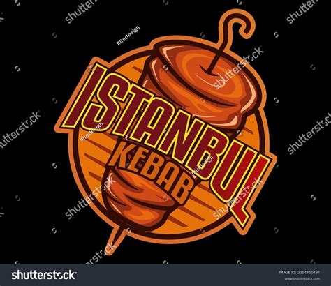 kebap kebab döner doner turkish kebap Royalty Free Stock Vector