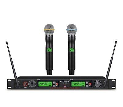 Gtd Audio X Channel Uhf Diversity Wireless Microphone Mic System