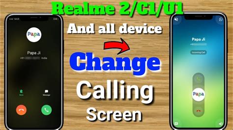 Realme 2c1u1 And All Device Change Calling Screen Realme Change