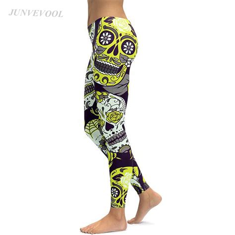 Aliexpress Buy Gothic Women Leggings Fitness Skull Legging Punk