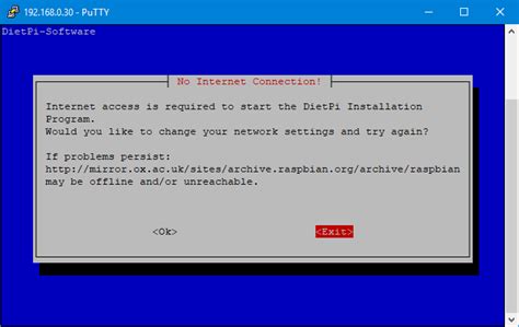 Dietpi Networking Error On Installation Rraspberrypi