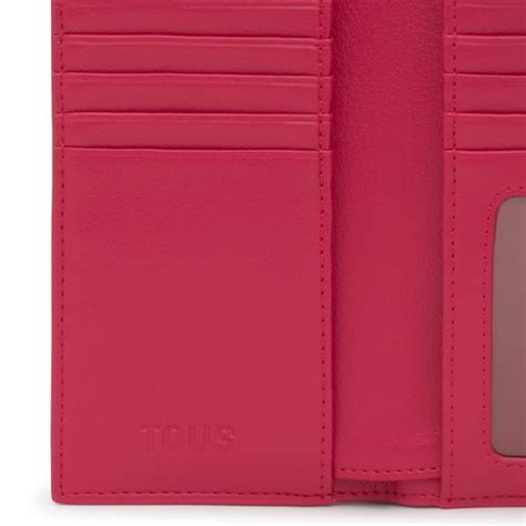 Große Geldbörse TOUS Bloom Pocket in Fuchsia TOUS