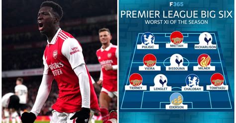 Four From Arsenal No Man Utd In The Worst Big Six Xi Of The Premier