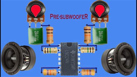 How To Make Pre Subwoofer Bass With Lm324 All Powerful Amplifier New Circuit Subwoofer At Home