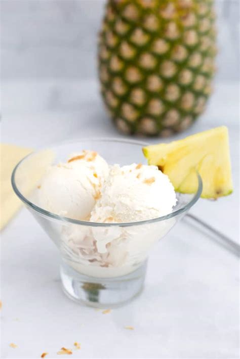 Pineapple Coconut Ice Cream 3 Clean Ingredients • A Sweet Pea Chef