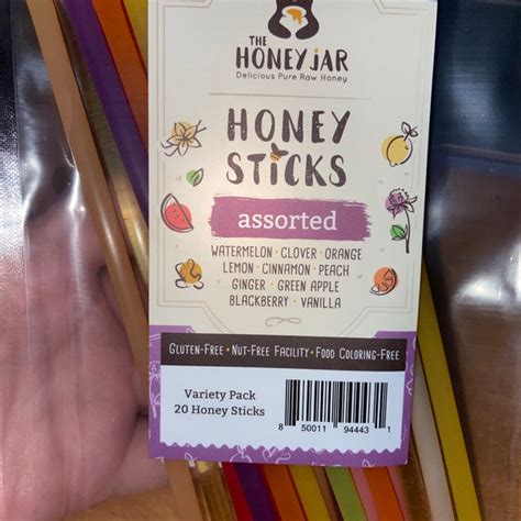 Honey Sticks Variety Pack Of Honey Straws Tasty Assortment Of Honey