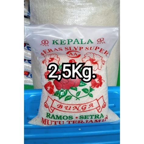 Jual Beras Slyp Super Cap Bunga Kembang Kg Murah Shopee Indonesia