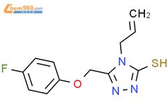 3 4 Fluorophenoxy Methyl 4 Prop 2 Enyl 1H 1 2 4 Triazole 5 Thione