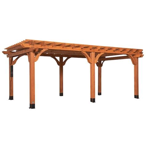 240 Inch Long Pergolas At Lowes Wooden Pergola Wood Pergola