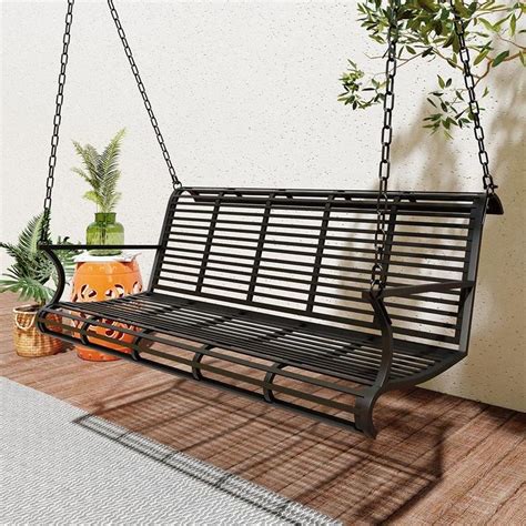 Live Casual Heavy Duty 800 Lb Roll Back Metal Porch Swing In 2023