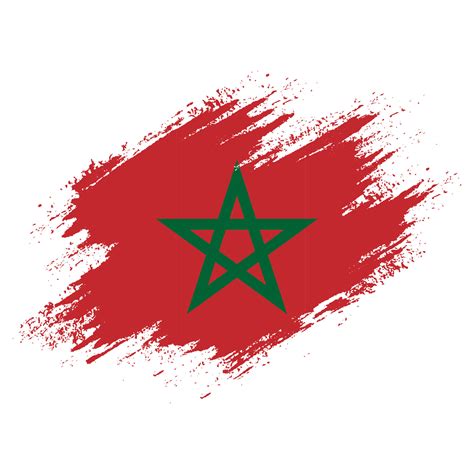 Grunge Texture Faded Morocco Flag Vector Vector Art At Vecteezy