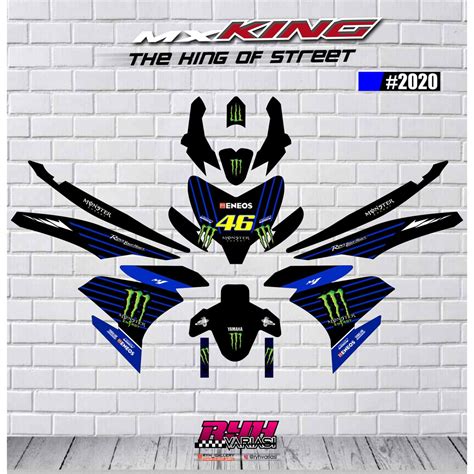 Jual Stiker Decal Motor Jupiter MX King 150cc M Energy 46 2017 2018