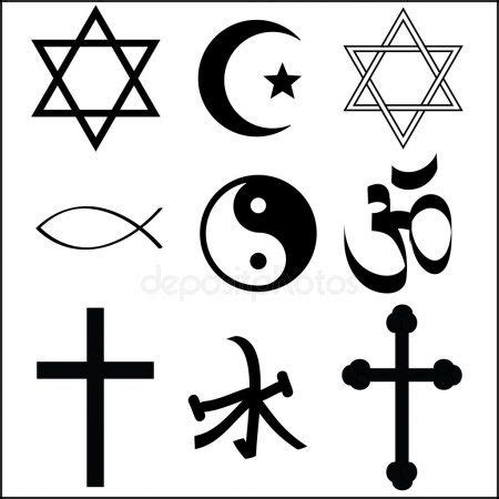 Vários símbolo religioso — Ilustração de Stock | Simbolos religiosos ...