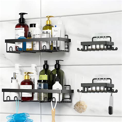 4 Shelves Bathroom Bathtub Shower Caddy Holder Corner Rack Shelf