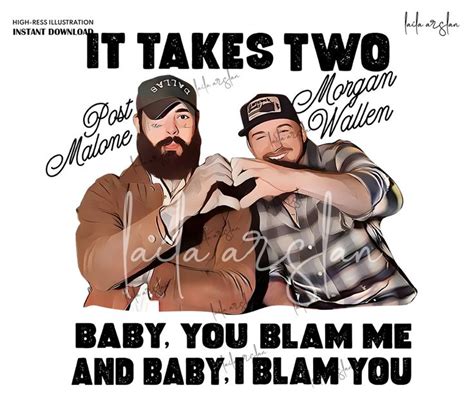 Morgan Wallen And Post Malone PNG It Takes Two I Had Some Help Posty