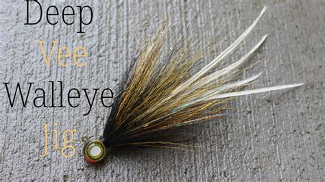 Deep Vee Walleye Jig Tying A Walleye Pattern Jig Youtube