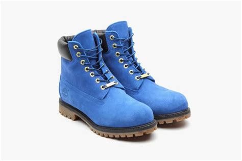 Atmos X Timberland 6 Premium Blue Suede Boot Sneakerfiles