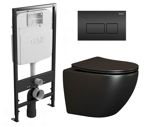 Комплект 3 в 1 инсталляция D&K DI8055119 + Унитаз подвесной Ceramica ...