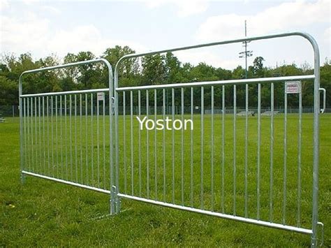 Pedestrian Barricade Temporary Fencing Barrier Galvanized Steel