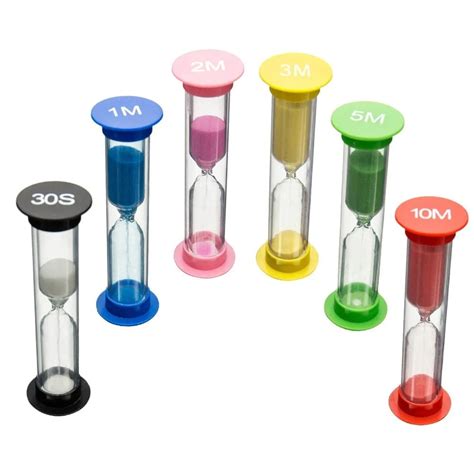 1x Sand Timer Hourglass Board Games Tea Cooking 30 Seconds Glass 1 2 3 5 10 Min