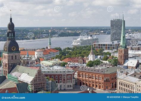 View Of Riga From A Bird S Flight Editorial Stock Photo Image Of
