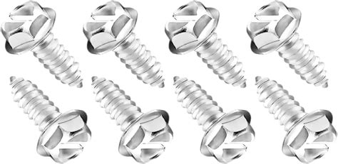 Amazon YALOK 8PCS Stainless Steel Licence Plate Screws Kit