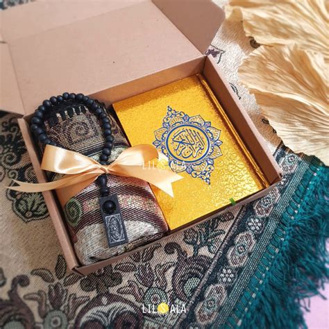 Jual Bsrq Sajadah Turki Travel Dewasa Alquran Cover Emas Kemas Box