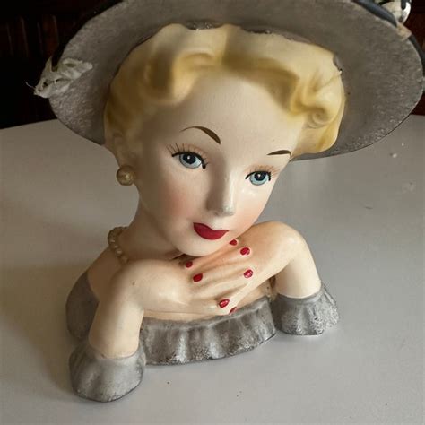 Relpo Lady Head Vase Etsy