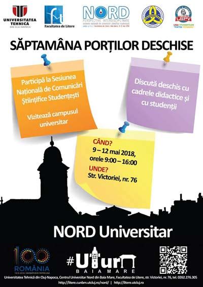 Săptămâna Porţilor Deschise la Facultatea de Litere Graiul Maramureșului