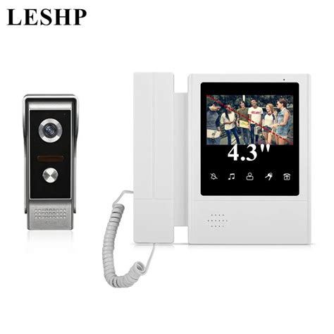 Wired Visual Doorbell Video Intercom Home Door Bell Inch Tft Lcd