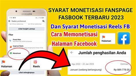 Syarat Monetisasi Fanspage Facebook Cara Monetisasi Halaman Fanspage