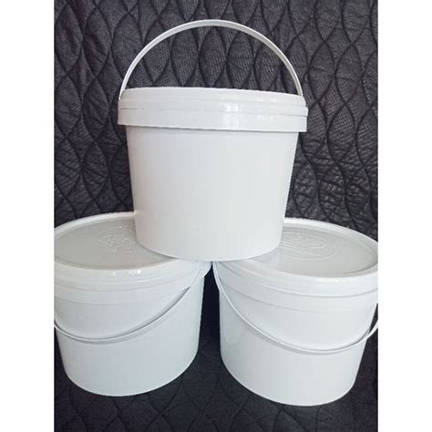 Jual EMBER PLASTIK PAIL BEKAS 5KG EMBER PLASTIK PAIL BEKAS MAKANAN