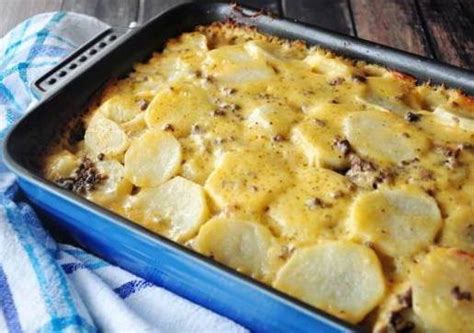 Hamburger Potato Cheese Casserole