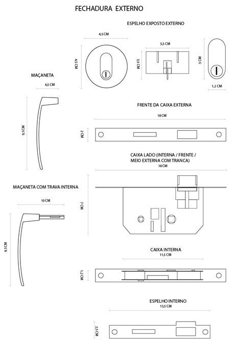 Fechadura Concept Roseta Externa Cromada Pado