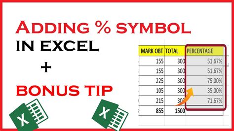 How To Add Percentage Symbol For Multiple Numbers In Cells In Excel Printable Online