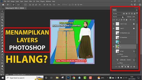 Cara Menampilkan Tool Layer Pada Photoshop Yang Hilang Cara