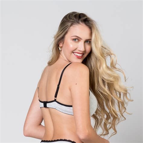 Sutiã Bojo Mescla Conforto Renda Preto Ilumine Lingerie