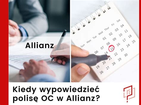 Allianz wypowiedzenie OC mailowo i w oddziale druk PDF wzór 2025