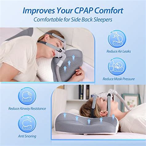 Homca Cpap Pillow Memory Foam Pillow For Side Sleepers Sleep Apnea