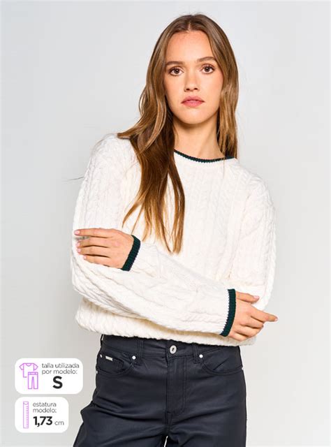 Ripley Sweater Mujer Pepe Jeans Trenzado