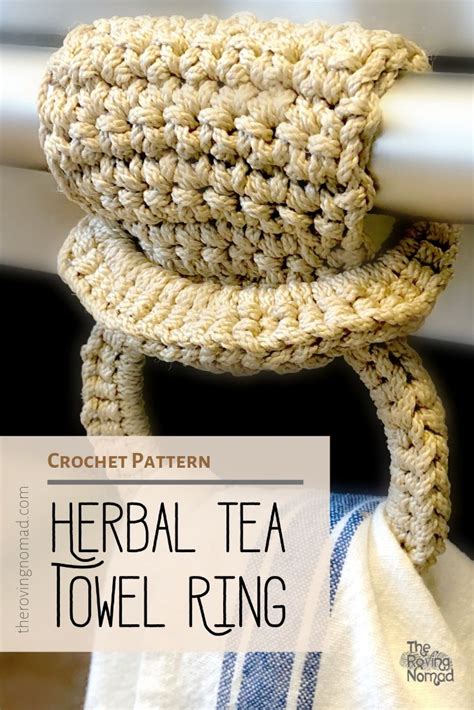 Herbal Tea Towel Ring — The Roving Nomad Tea Towel Toppers Pattern