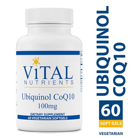 Vital Nutrients Ubiquinol Coq Activated Form Of Coenzyme Q