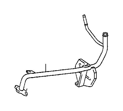 Toyota Tacoma Engine Coolant Bypass Pipe System ATM Cooling