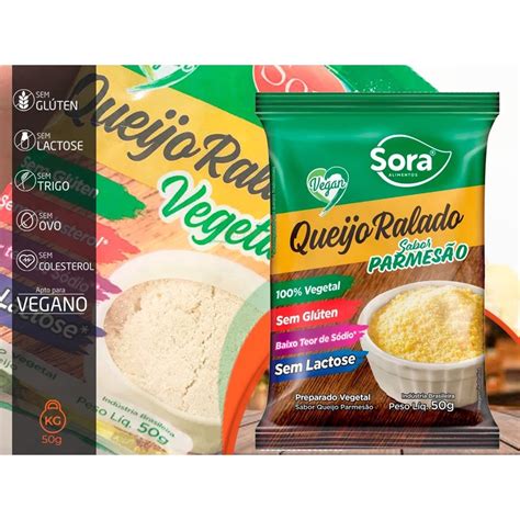 Queijo Ralado Vegetal 50G Sora Alimentos Submarino